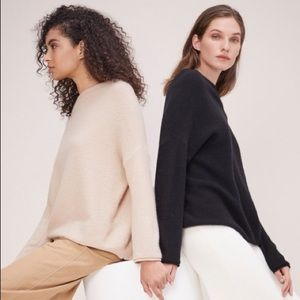 Cuyana Cashmere V-Back Sweater - Sz XS/S